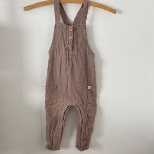 Carter's -Brown Crossback Cotton Overalls